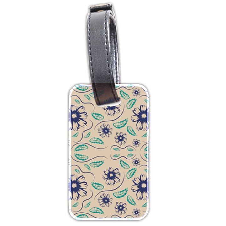 Folk flowers print Floral pattern Ethnic art Luggage Tag (two sides)