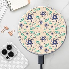 Folk Flowers Print Floral Pattern Ethnic Art Wireless Charger by Eskimos