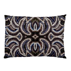 Embroidered Patterns Pillow Case by kaleidomarblingart