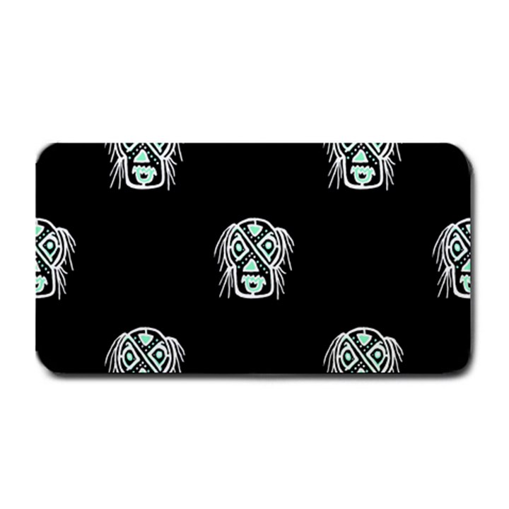 Tibal Mask Motif Drawing Pattern Medium Bar Mats