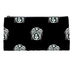 Tibal Mask Motif Drawing Pattern Pencil Case Front