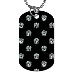 Tribal Mask Motif Drawing Pattern Dog Tag (one Side) by dflcprintsclothing