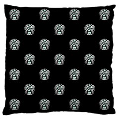 Tribal Mask Motif Drawing Pattern Large Cushion Case (two Sides)