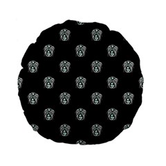 Tribal Mask Motif Drawing Pattern Standard 15  Premium Flano Round Cushions by dflcprintsclothing