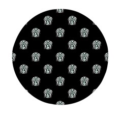 Tribal Mask Motif Drawing Pattern Mini Round Pill Box by dflcprintsclothing