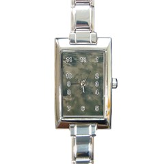 Algae Texture Patttern Rectangle Italian Charm Watch by dflcprintsclothing