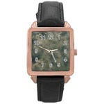 Algae Texture Patttern Rose Gold Leather Watch  Front