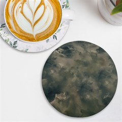 Algae Texture Patttern Uv Print Round Tile Coaster by dflcprintsclothing