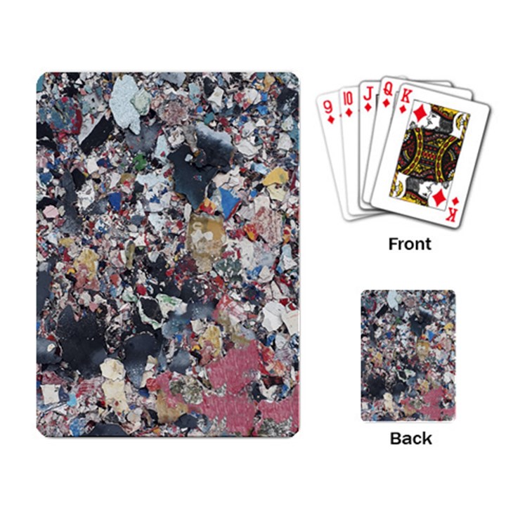 Multicolored Debris Texture Print Playing Cards Single Design (Rectangle)