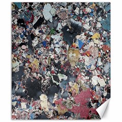 Multicolored Debris Texture Print Canvas 8  X 10 