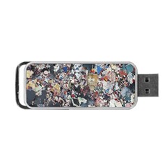 Multicolored Debris Texture Print Portable Usb Flash (two Sides) by dflcprintsclothing