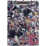 Multicolored Debris Texture Print A4 Clipboard Front