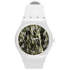 Abstract Light Games 7 Round Plastic Sport Watch (m) by DimitriosArt