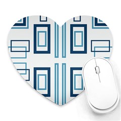 Abstract Pattern Geometric Backgrounds   Heart Mousepads by Eskimos