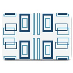 Abstract Pattern Geometric Backgrounds   Large Doormat  by Eskimos