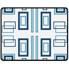 Abstract Pattern Geometric Backgrounds   Double Sided Fleece Blanket (medium)  by Eskimos