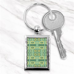 Abstract Pattern Geometric Backgrounds   Key Chain (rectangle) by Eskimos