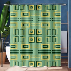 Abstract Pattern Geometric Backgrounds   Shower Curtain 60  X 72  (medium)  by Eskimos