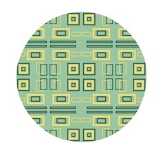 Abstract Pattern Geometric Backgrounds   Mini Round Pill Box