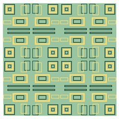 Abstract Pattern Geometric Backgrounds   Wooden Puzzle Square by Eskimos