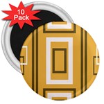 Abstract pattern geometric backgrounds   3  Magnets (10 pack)  Front