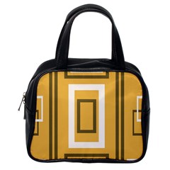 Abstract Pattern Geometric Backgrounds   Classic Handbag (one Side) by Eskimos