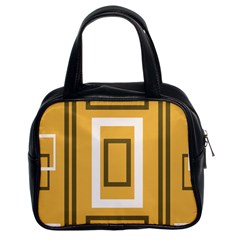 Abstract Pattern Geometric Backgrounds   Classic Handbag (two Sides) by Eskimos