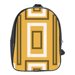 Abstract Pattern Geometric Backgrounds   School Bag (large) by Eskimos