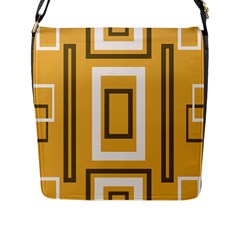 Abstract Pattern Geometric Backgrounds   Flap Closure Messenger Bag (l) by Eskimos