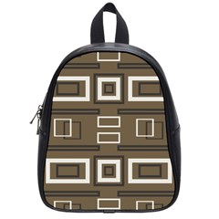 Abstract Pattern Geometric Backgrounds   School Bag (small) by Eskimos