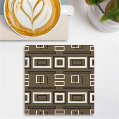 Abstract Pattern Geometric Backgrounds   Uv Print Square Tile Coaster  by Eskimos