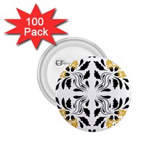 Folk Flowers Print Floral Pattern Ethnic Art 1 75  Buttons (100 Pack)  by Eskimos