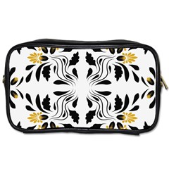 Folk Flowers Print Floral Pattern Ethnic Art Toiletries Bag (one Side) by Eskimos