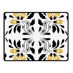 Folk Flowers Print Floral Pattern Ethnic Art Fleece Blanket (small) by Eskimos