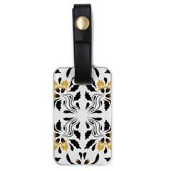 Folk Flowers Print Floral Pattern Ethnic Art Luggage Tag (one Side) by Eskimos