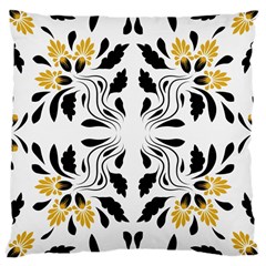 Folk Flowers Print Floral Pattern Ethnic Art Large Cushion Case (one Side) by Eskimos