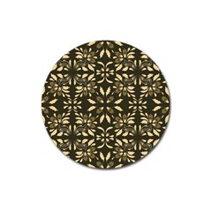 Folk Flowers Print Floral Pattern Ethnic Art Magnet 3  (round) by Eskimos