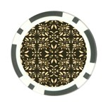 Folk flowers print Floral pattern Ethnic art Poker Chip Card Guard Back