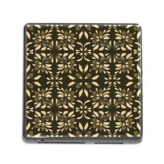 Folk Flowers Print Floral Pattern Ethnic Art Memory Card Reader (square 5 Slot) by Eskimos