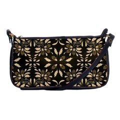 Folk Flowers Print Floral Pattern Ethnic Art Shoulder Clutch Bag by Eskimos