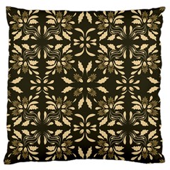 Folk Flowers Print Floral Pattern Ethnic Art Large Cushion Case (one Side) by Eskimos