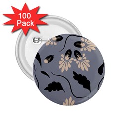 Folk Flowers Print Floral Pattern Ethnic Art 2 25  Buttons (100 Pack)  by Eskimos