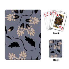 Folk Flowers Print Floral Pattern Ethnic Art Playing Cards Single Design (rectangle) by Eskimos