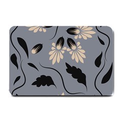 Folk Flowers Print Floral Pattern Ethnic Art Small Doormat  by Eskimos