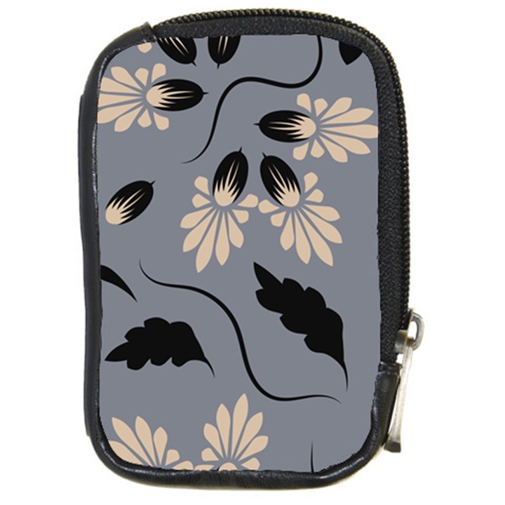 Folk flowers print Floral pattern Ethnic art Compact Camera Leather Case