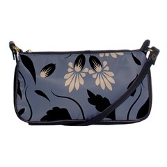 Folk Flowers Print Floral Pattern Ethnic Art Shoulder Clutch Bag by Eskimos