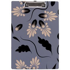 Folk Flowers Print Floral Pattern Ethnic Art A4 Clipboard by Eskimos