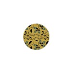 Folk flowers print Floral pattern Ethnic art 1  Mini Buttons Front