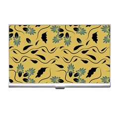 Folk Flowers Print Floral Pattern Ethnic Art Business Card Holder by Eskimos