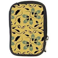 Folk Flowers Print Floral Pattern Ethnic Art Compact Camera Leather Case by Eskimos